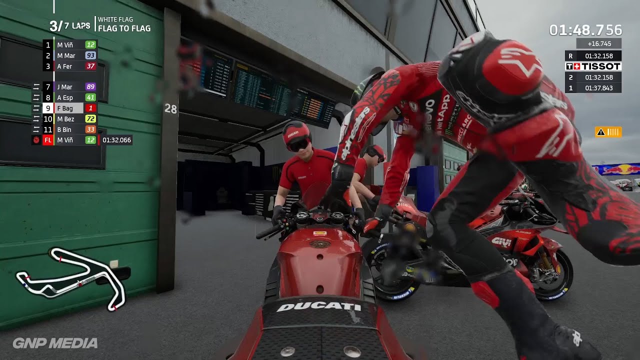 MotoGP 24 - Francesco Bagnaia - Flag To Flag Race - Misano Circuit - Fuel Management - Gameplay