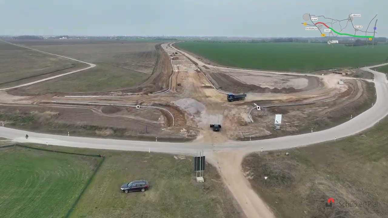 Drohnen-Befliegung der B 6n, Bauabschnitt 17 -- vom 24.03.25