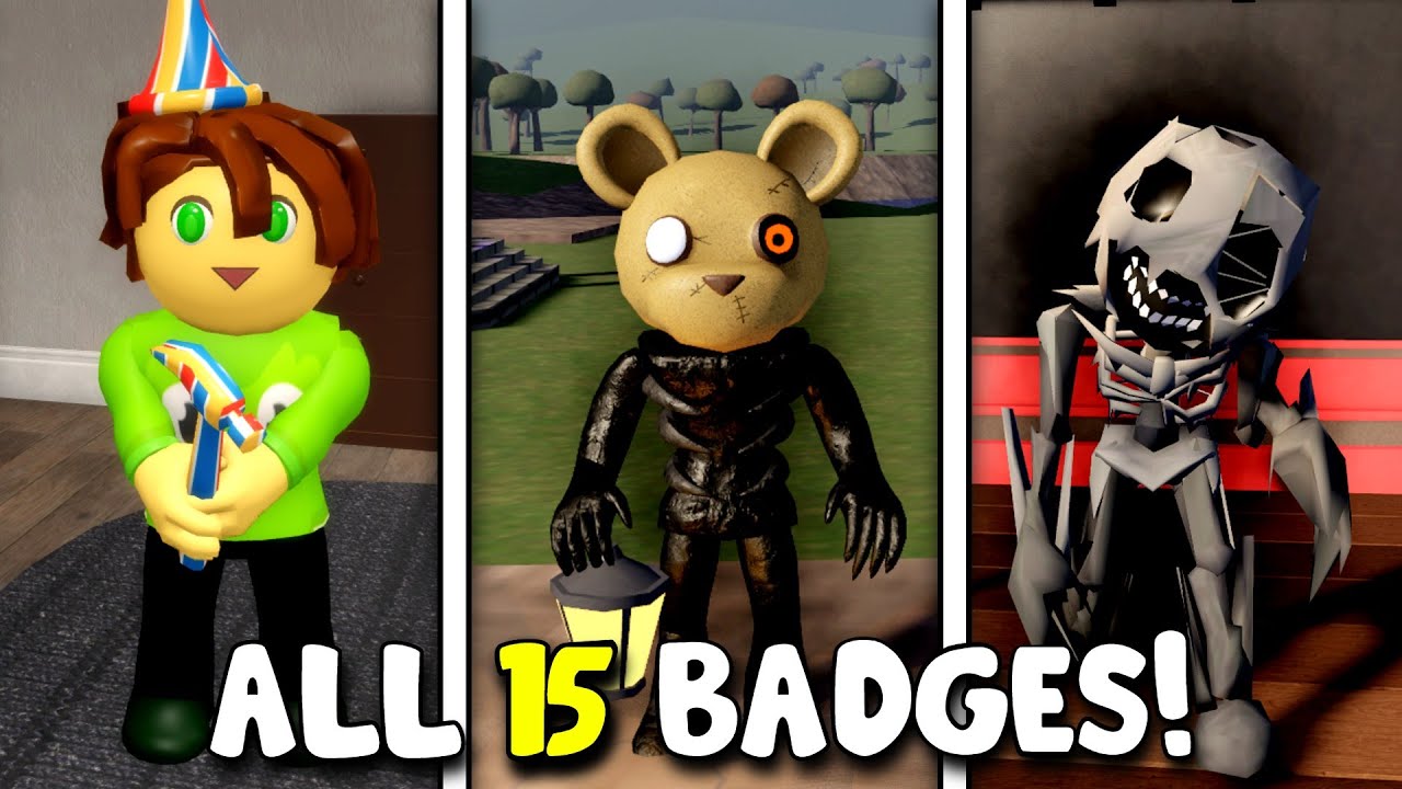 How to get ALL 15 BADGES in An INTERACTIVE PIGGY RP!