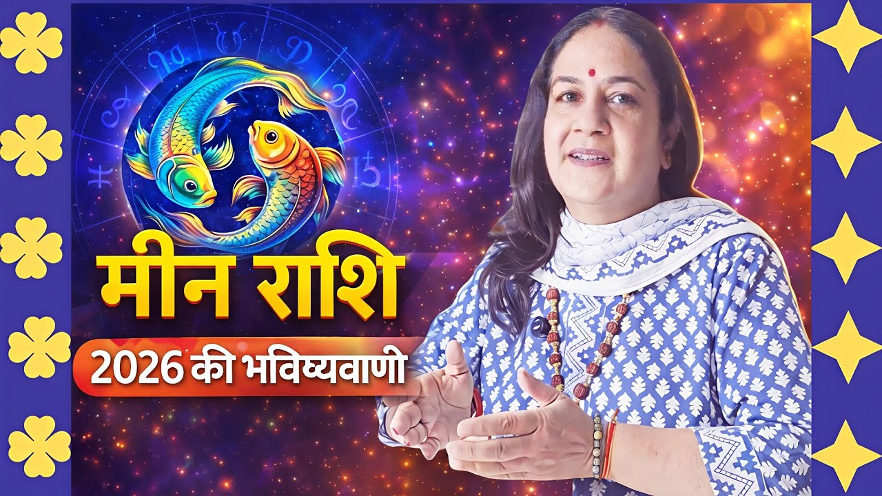 मीन राशि 2026 भविष्यवाणी | Meen Rashi 2026 | Career, Love, Money, Health | Pisces Horoscope 2026