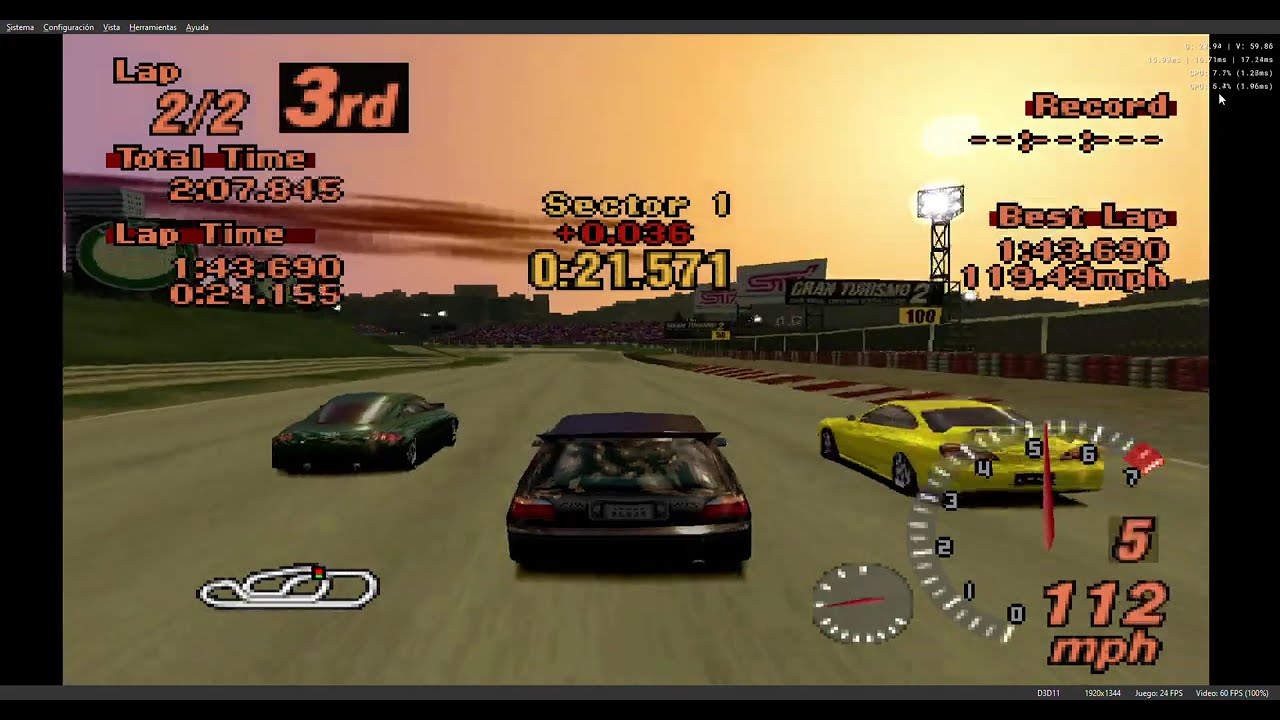 Gran Turismo 2 -Nissan Pulsar GTI-R 1991-Red Rock Valley Speedway