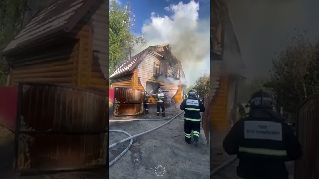 Fire in the dacha community 