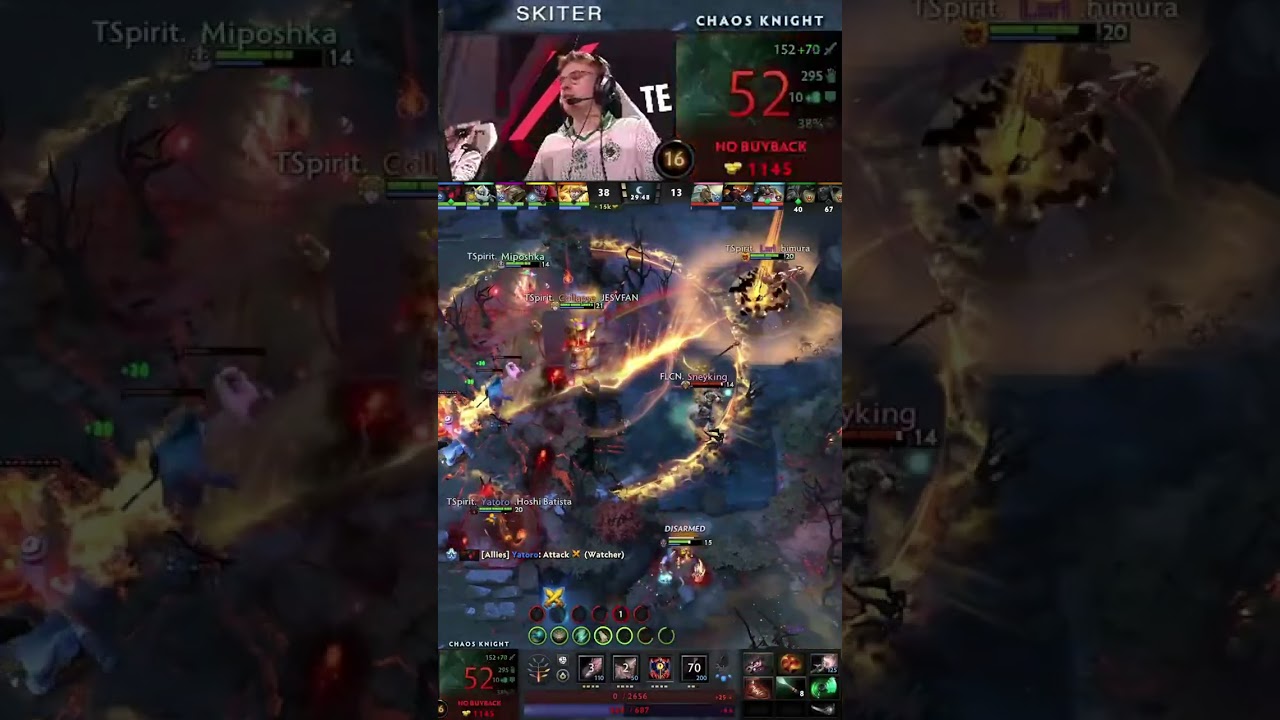 Unreal Damage Output Yatoro Shadow Fiend | Falcons vs Spirit 