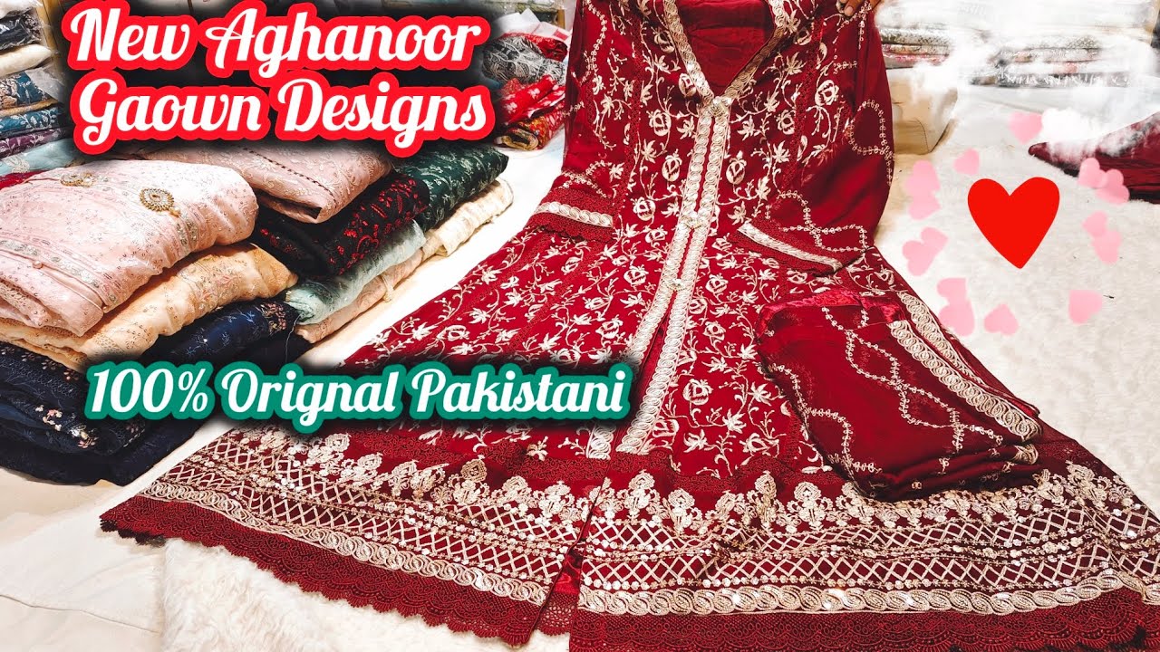 Aghanoor Gaown Stiched With Price New Collection Order Now❣️