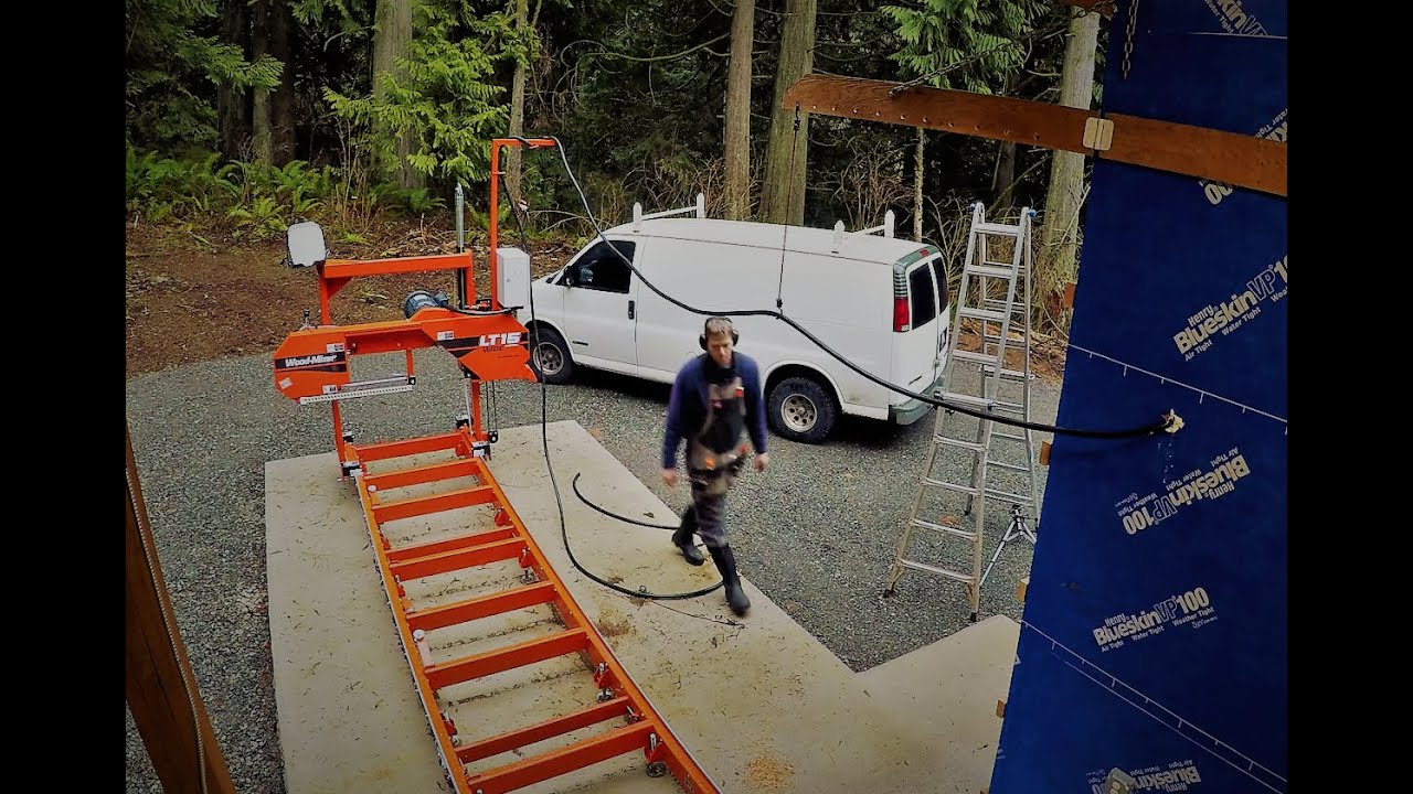 LT 15 Electric Sawmill Arrives and I hook up the power to it