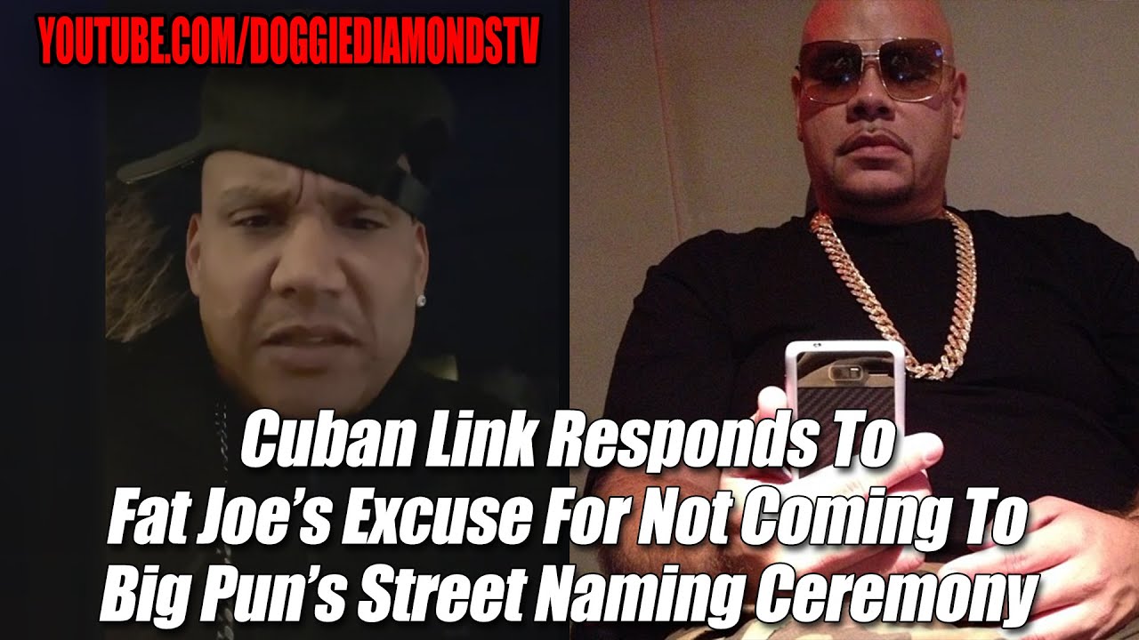 Cuban Link Responds To Fat Joe&rsquo;s Excuse For Not Coming To Big Pun&rsquo;s Street Naming Ceremony