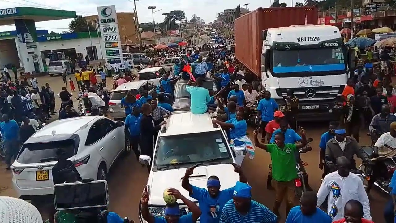 BUGISU REGION WELCOMES HON NANDALA AND FDC PARTY PRESIDENT ENG PATRICK AMURIAT IN MBALE CITY.. RALLY