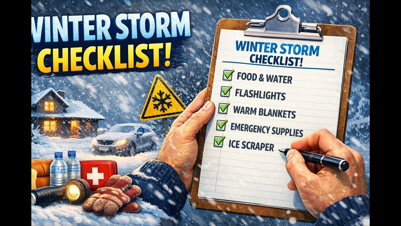 Survive the Big Freeze - 5 Min Winter Storm Checklist