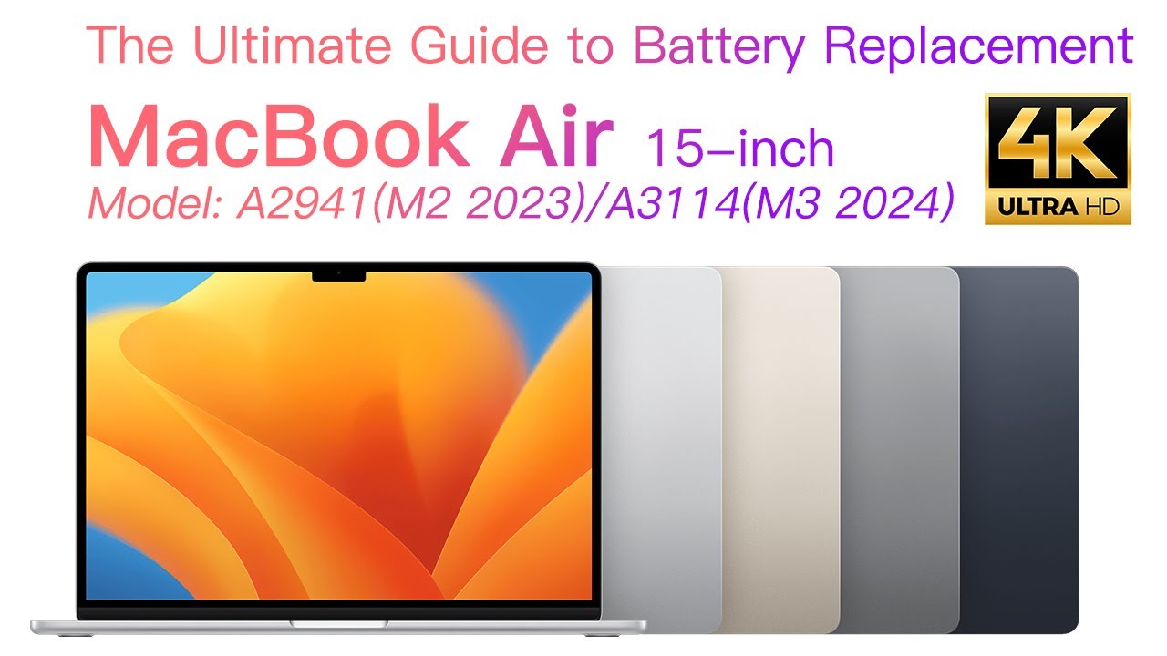 Battery Replacement for MacBook  Air 15 inch A2941(M2 2023) A3114(M3 2024)