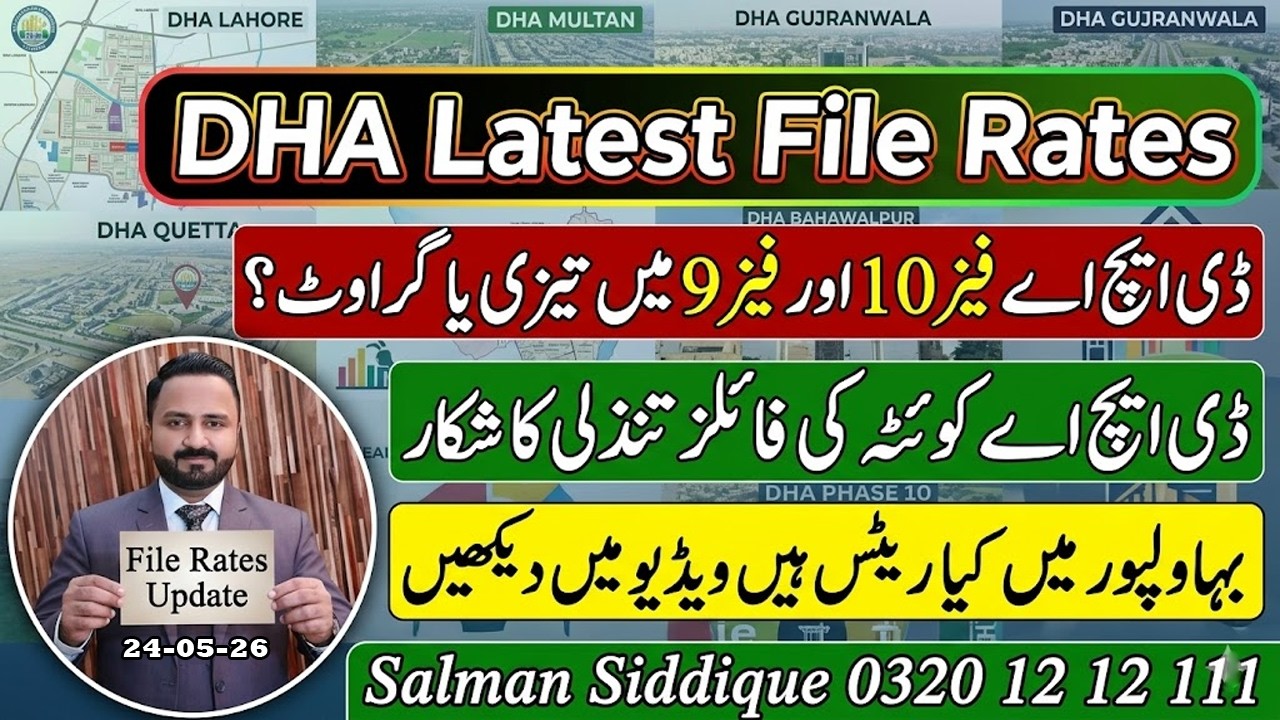 DHA Latest File Rates Update | Phase 10, Phase 9 & Quetta Market Trends 2026