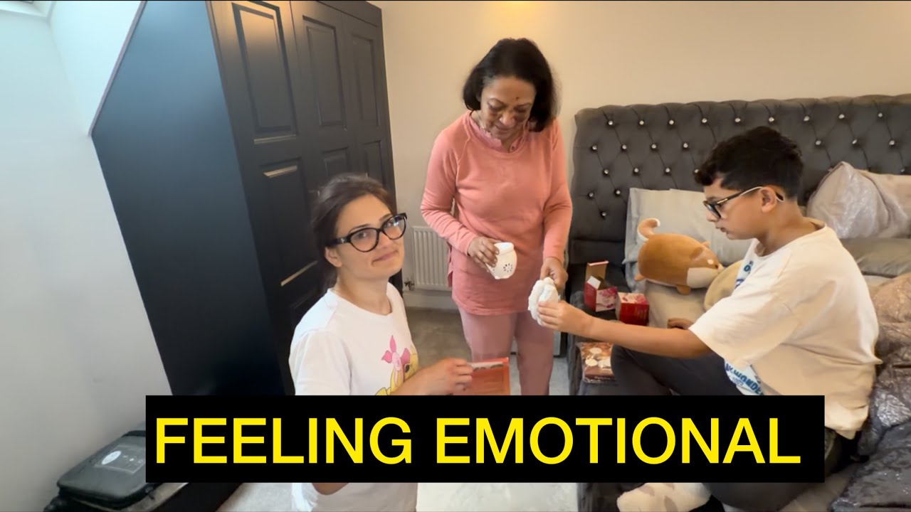 Unboxing Surprise Gifts from INDIA + They visited our 1st Home in UK | Indian Family 1st Time In UK