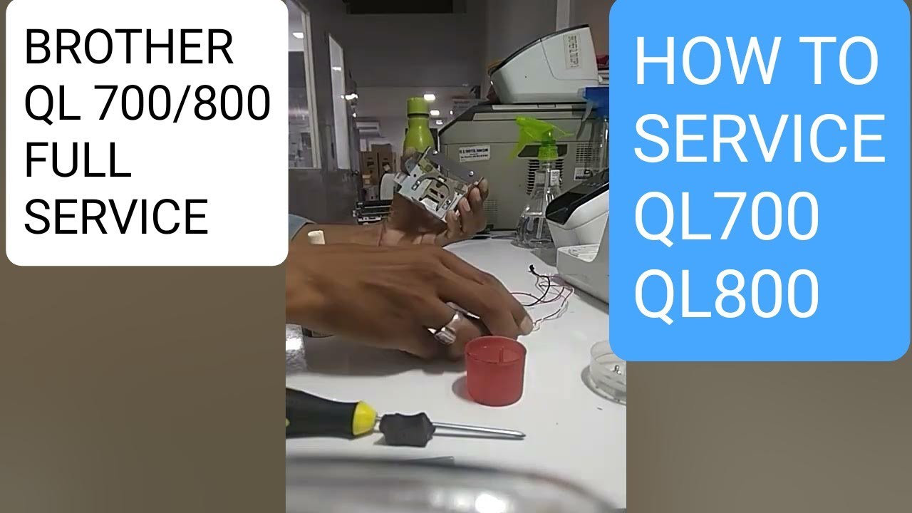 HOW TO SERVICE BROTHER QL 700/800 LABEL PRINTER ! BROTHER QL 700/800 PRINTER SERVICE STEP BY STEP