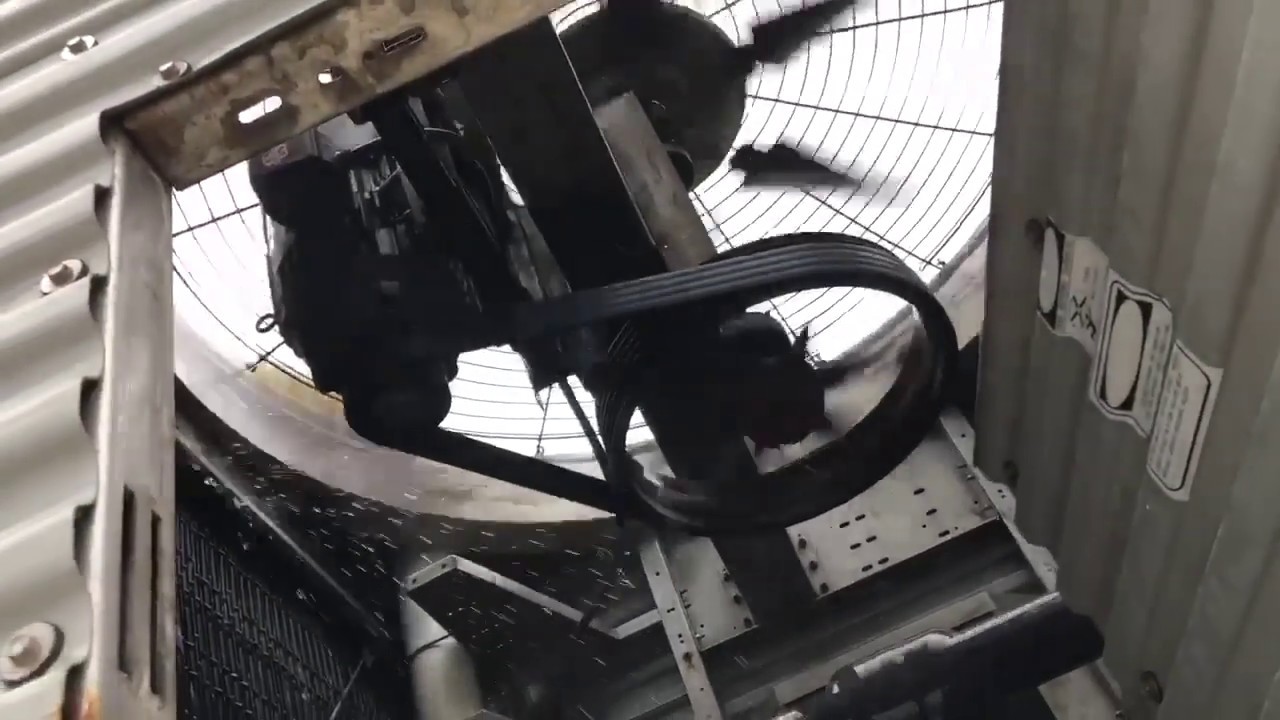 cooling tower fan motor replaced