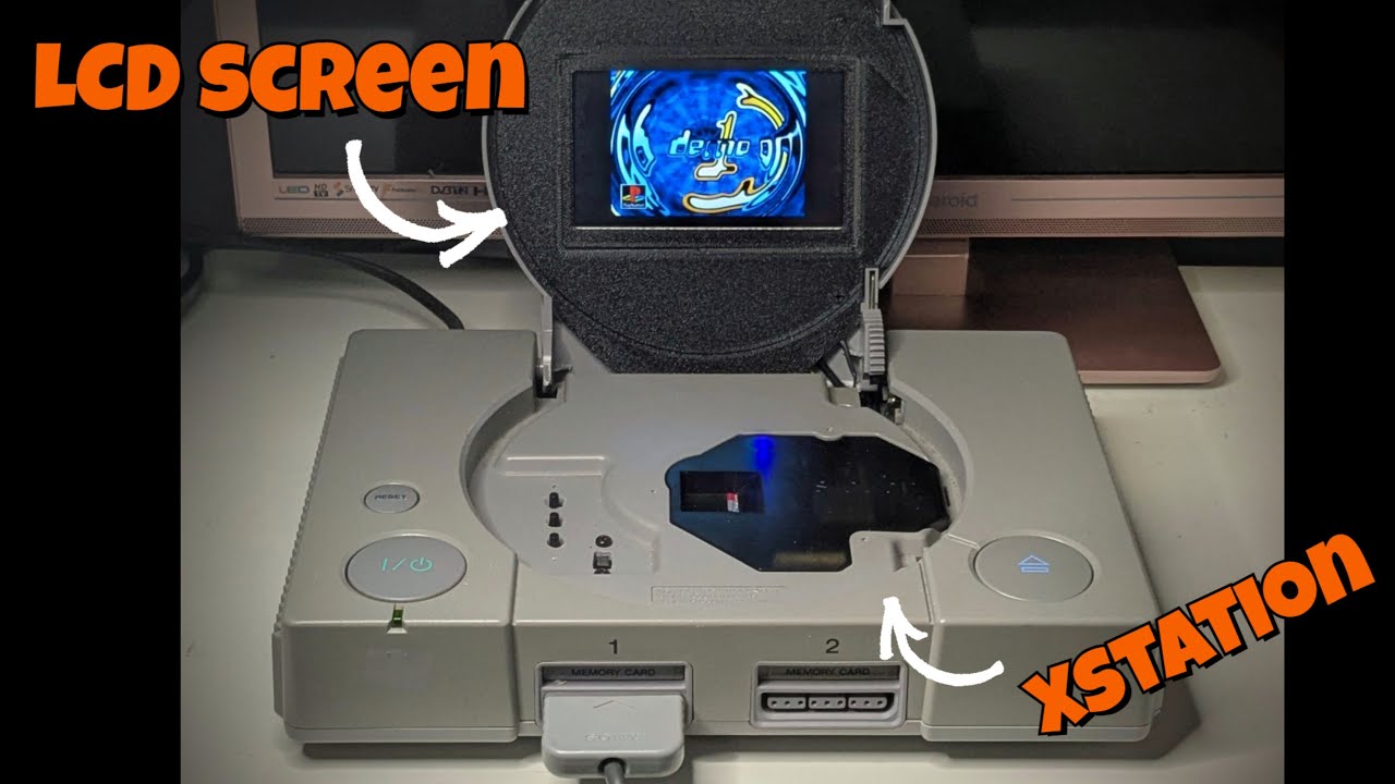 Playstation 1 LCD custom case mod with Xstation!