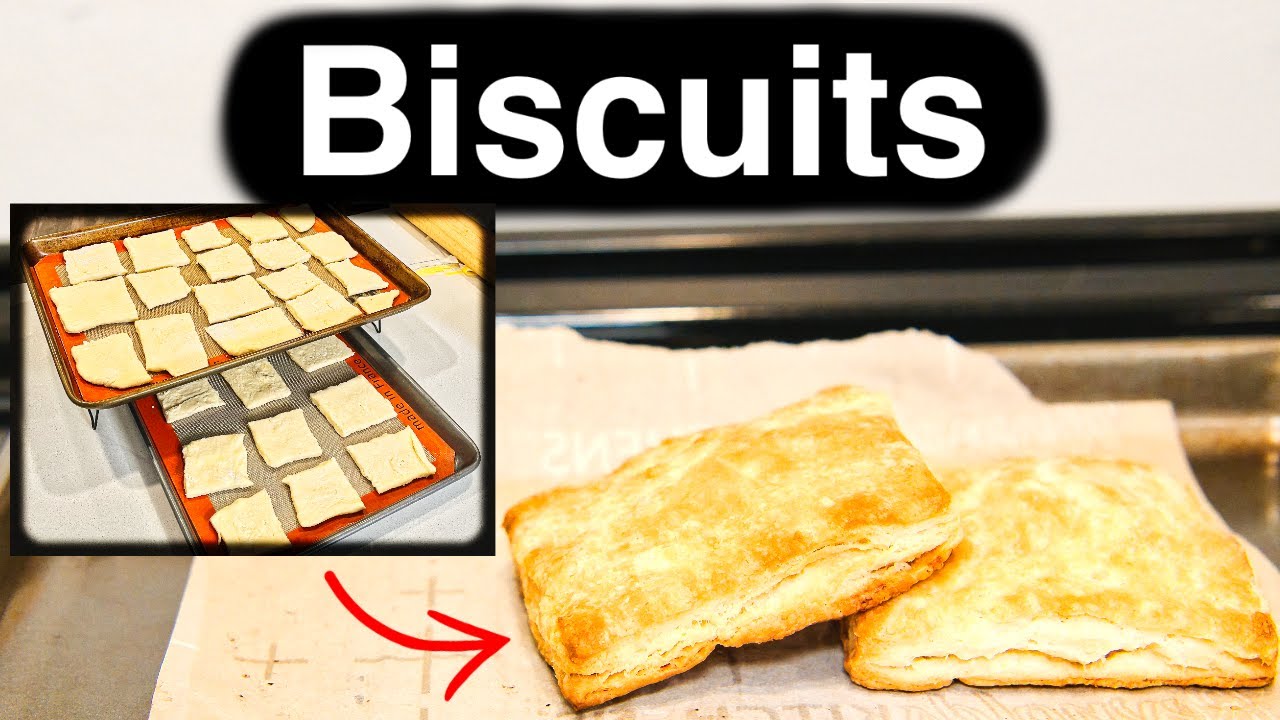 Prepping a BIG batch of frozen Biscuits