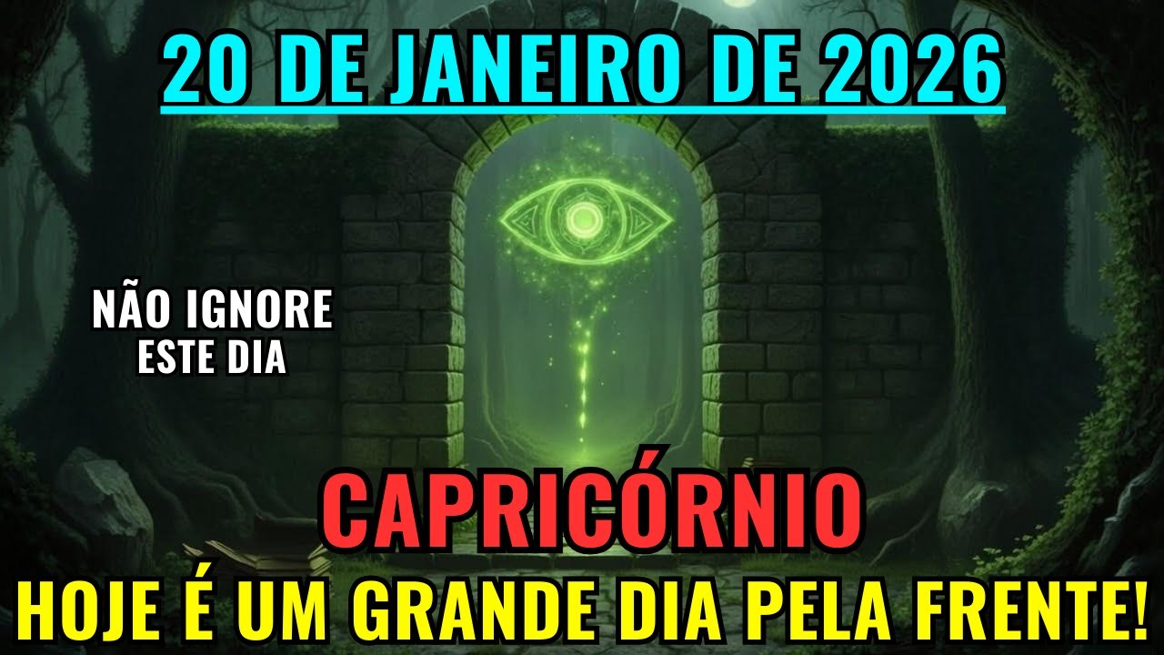 Capricórnio ♑ 20 de janeiro: Mudança Milagrosa 💰 O Universo Está Trabalhando a Seu Favor