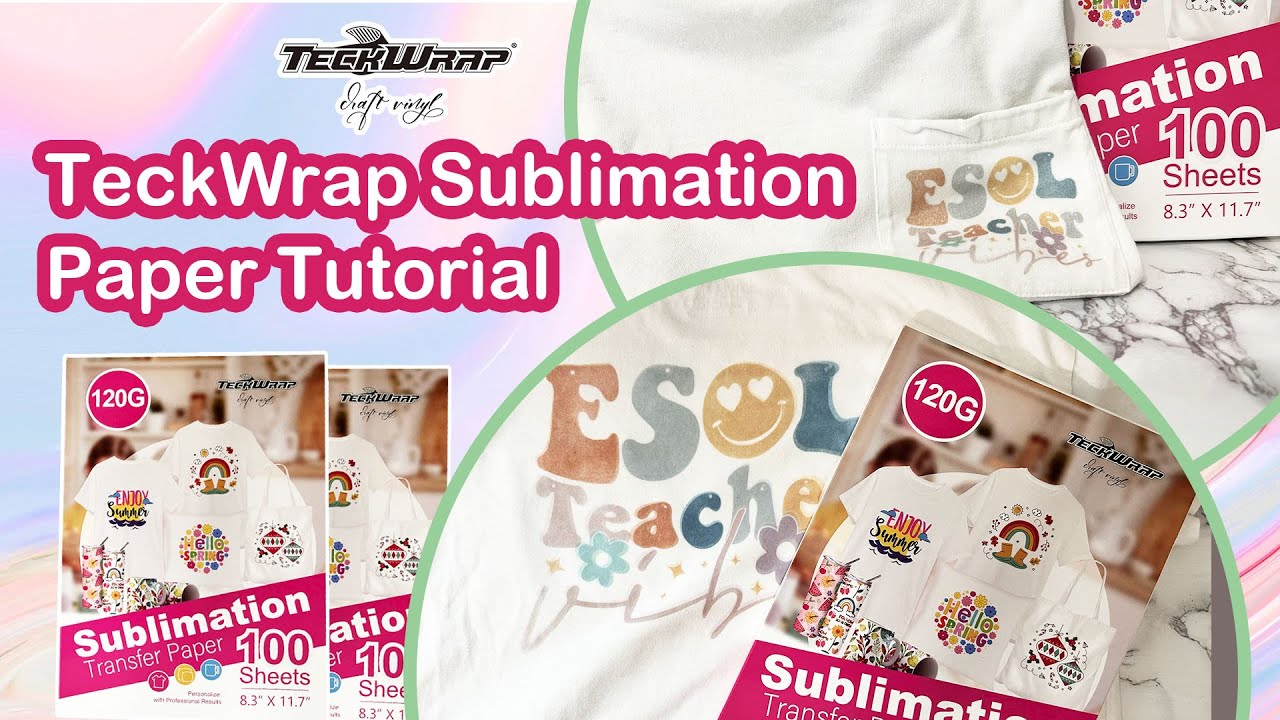 How to Sublimate Decals on T-shirt Using TeckWrapCraft Sublimation Paper