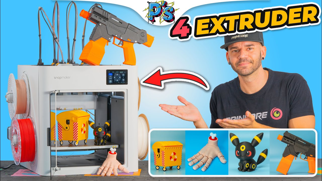 Mehrfarbiger 3D Druck der EXTRAKLASSE! Snapmaker U1 Test / Review 2025