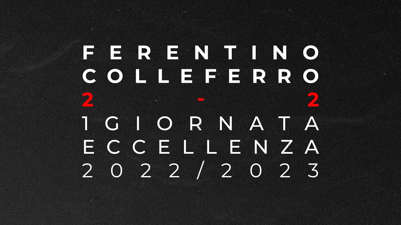 Eccellenza - Ferentino v Colleferro
