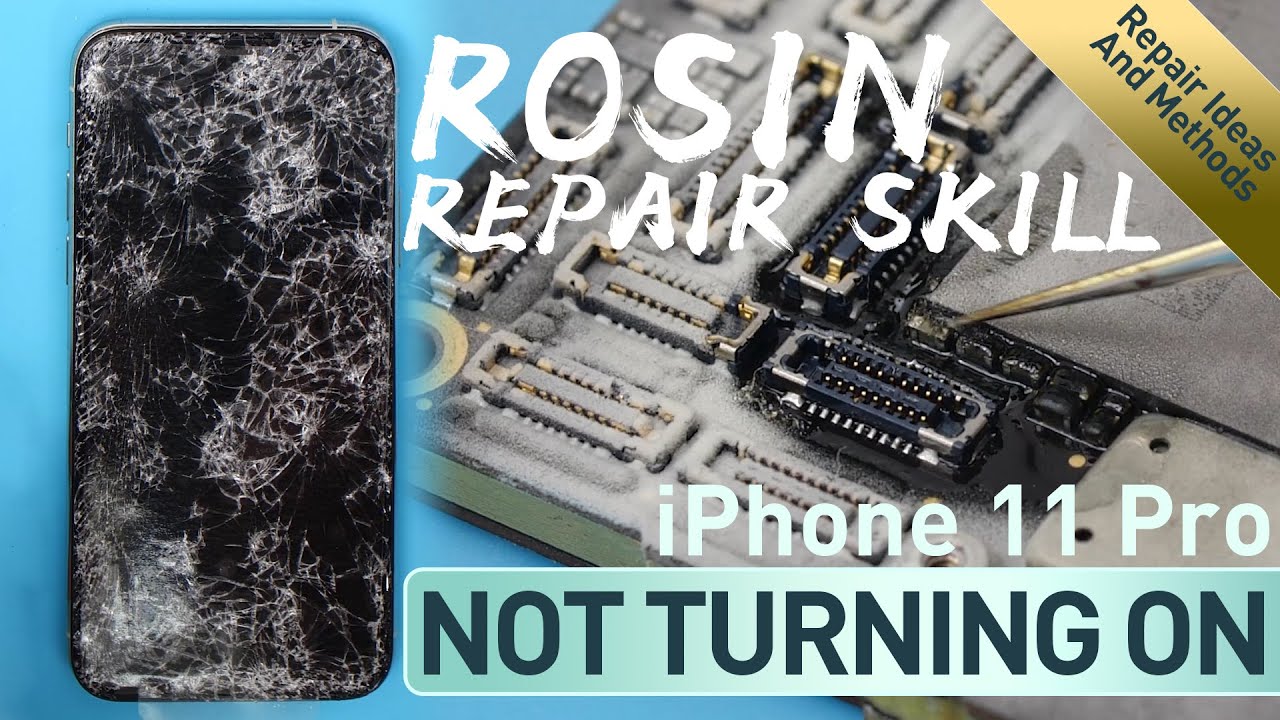 Crushed iPhone 11 Pro Not Turning On Fix, Logic Board Large Current Repair Ideas And Methods