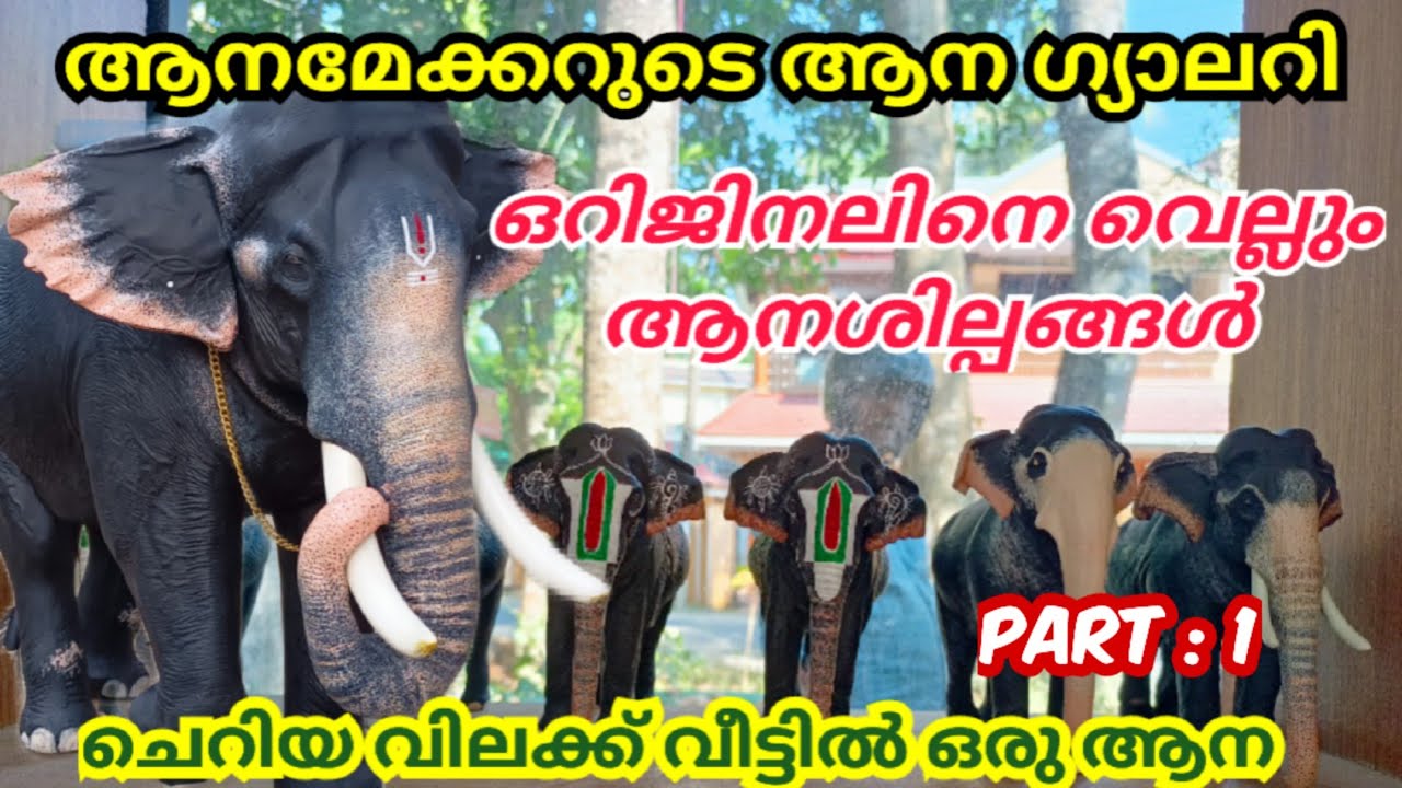 Aanamaker Gallery ഒറിജിനലിനെ വെല്ലുന്ന ആനശില്പങ്ങൾ.. ആനമേക്കർ ആനഗ്യാലറിയിലേ കാഴ്ചകളിലേക് സ്വാഗതം