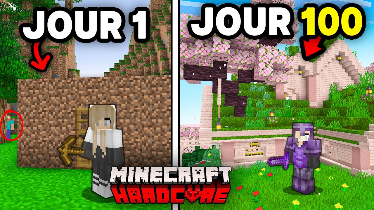 J'ai surv&eacute;cu 100 Jours, mais CHAQUE Jour la Version &Eacute;VOLUE ! (en Hardcore) - [FILM]