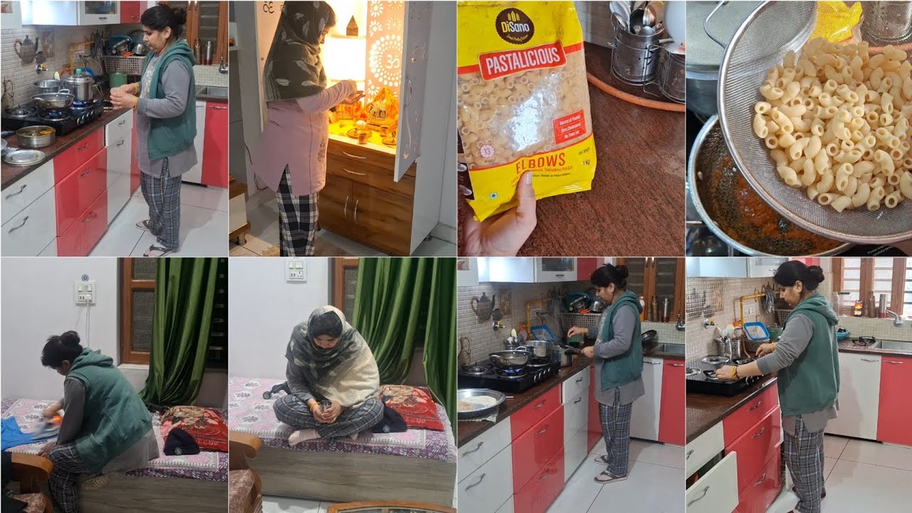 🤷इतनी भयंकर ठण्ड में मैं कैसे मैनेज करती हूं 🏠घर बच्चो का सारा काम housewife full day winter routine