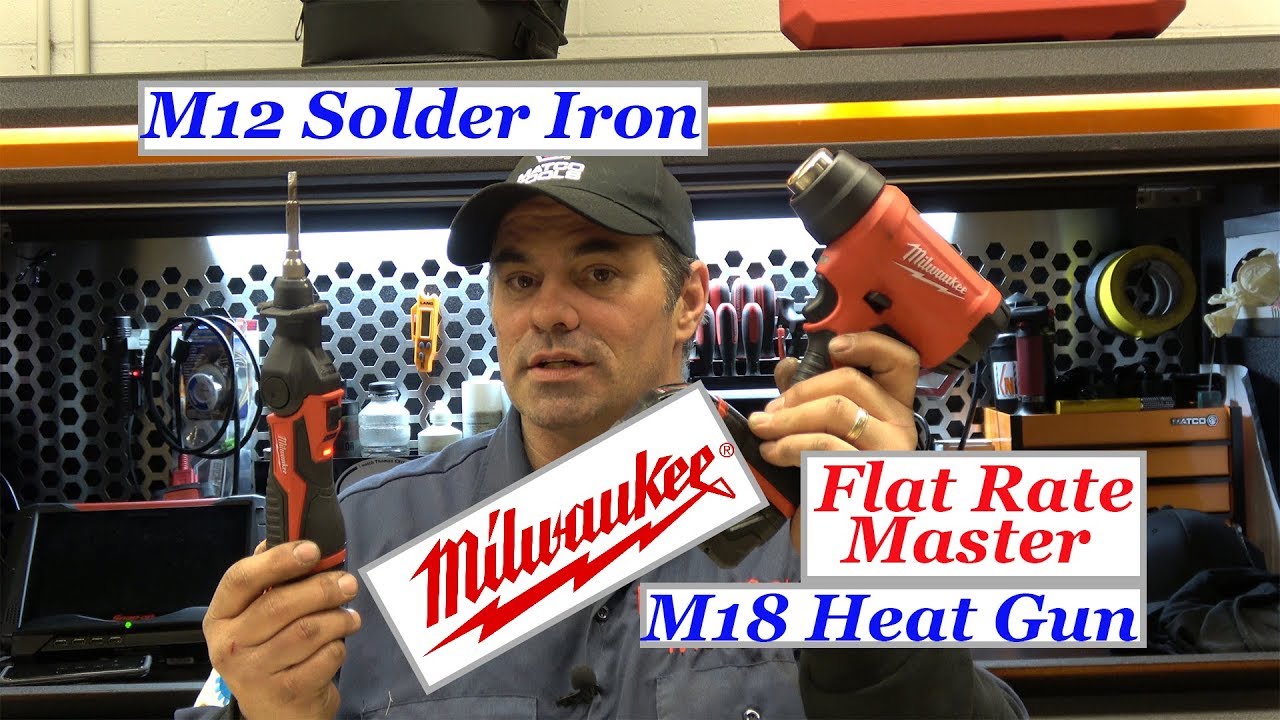 Паяльник Milwaukee M12 и термофен M18