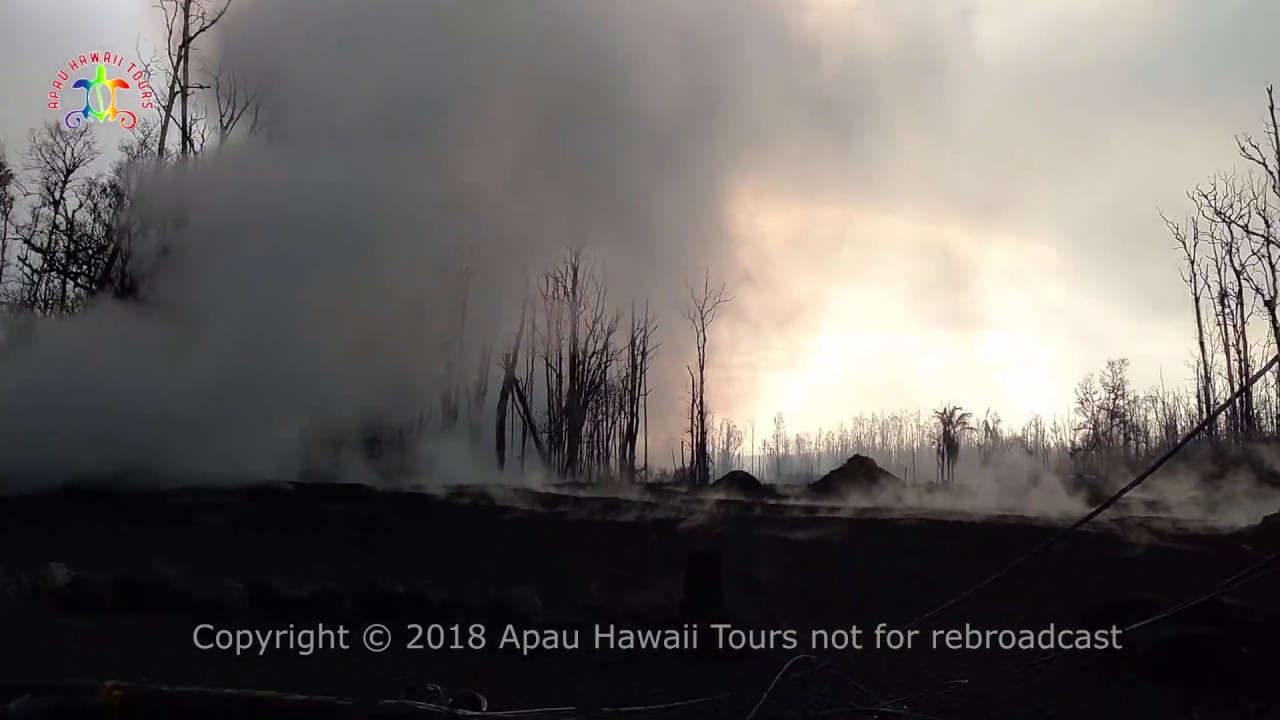 Kilauea eruption in Leilani Estates. Kupono update 6:50 AM June 8, 2018