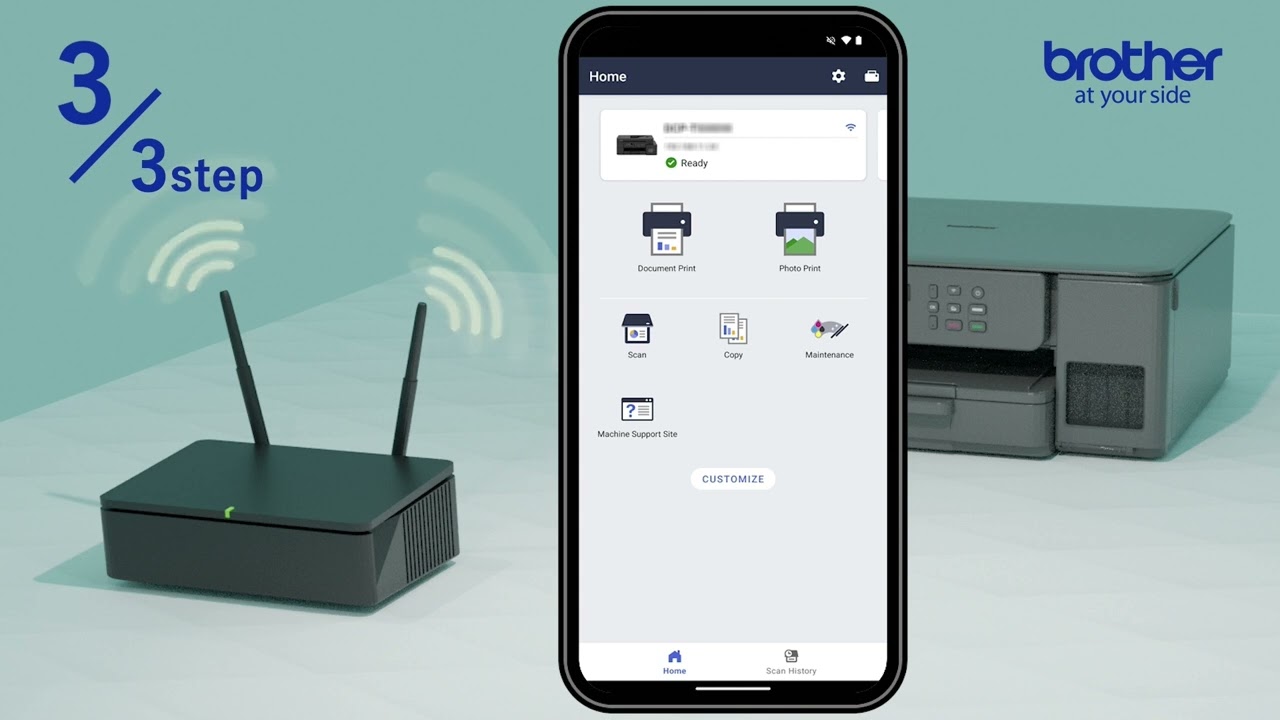 How to Connect Brother DCP-T530DW, DCP-T730DW, DCP-T830DW, MFC-T930DW printers to a Wireless Network