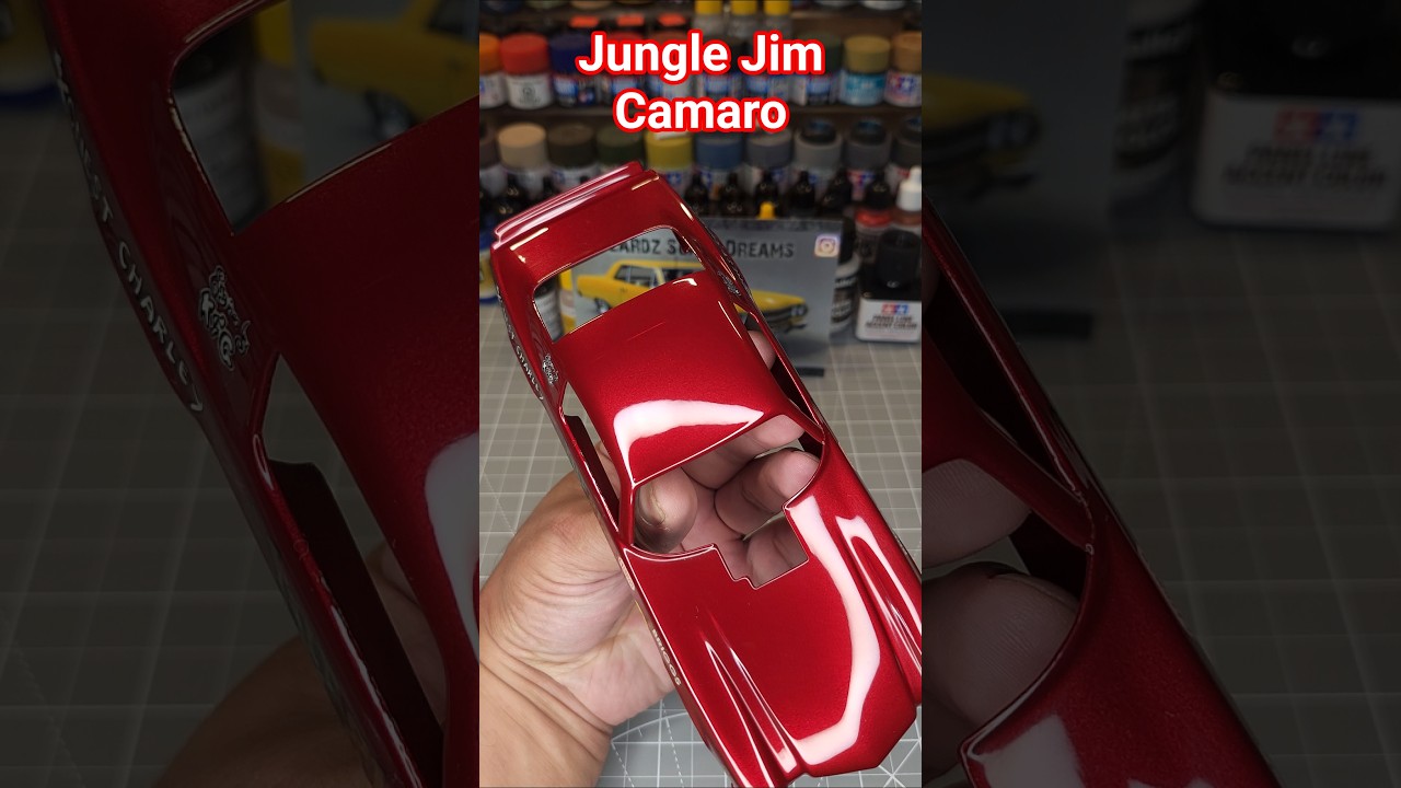 Jungle Jim Camaro polished up. #scalemodel #scalemodelbuilding #modelkit #modelbuilding #dragracing