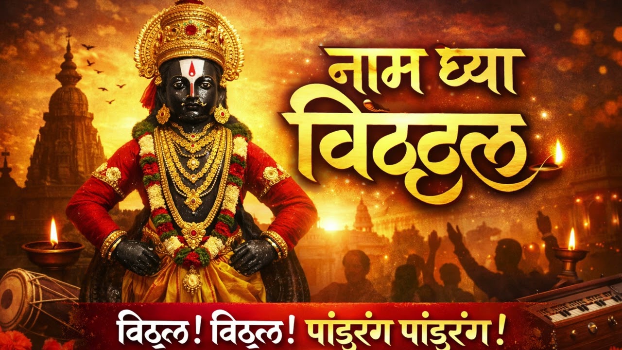 Naam Ghya Vitthal | नाम घ्या विठ्ठल विठ्ठल | Marathi Bhajan | Pandurang Vitthal Song
