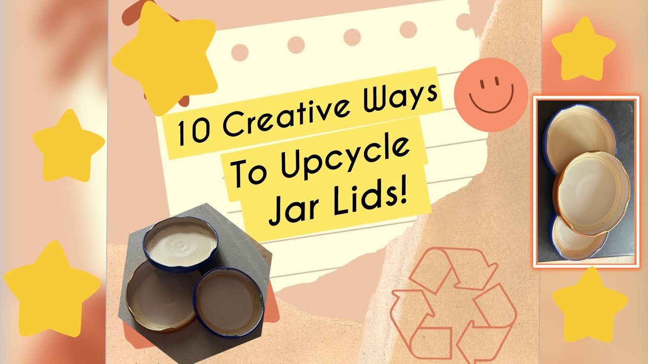 10 Trending Creative Ways to Upcycle Jar Lids!  #upcycle  #diyprojects #crafts #smartideas