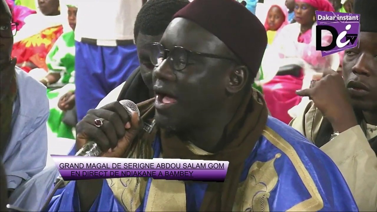 SERIGNE KHADIM GUEYE AU  GRAND MAGAL DE SERIGNE ABDOU SALAM GOM A DAROU NDIAKANE BAMBEY 2EME PARTIE