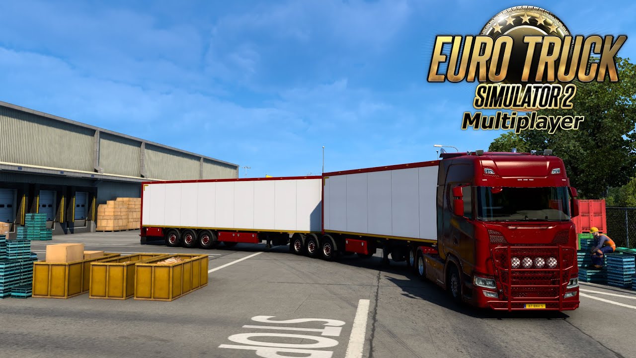 BONKEN MET DE SCANIA LZV! Euro Truck Simulator 2 MP {G29}