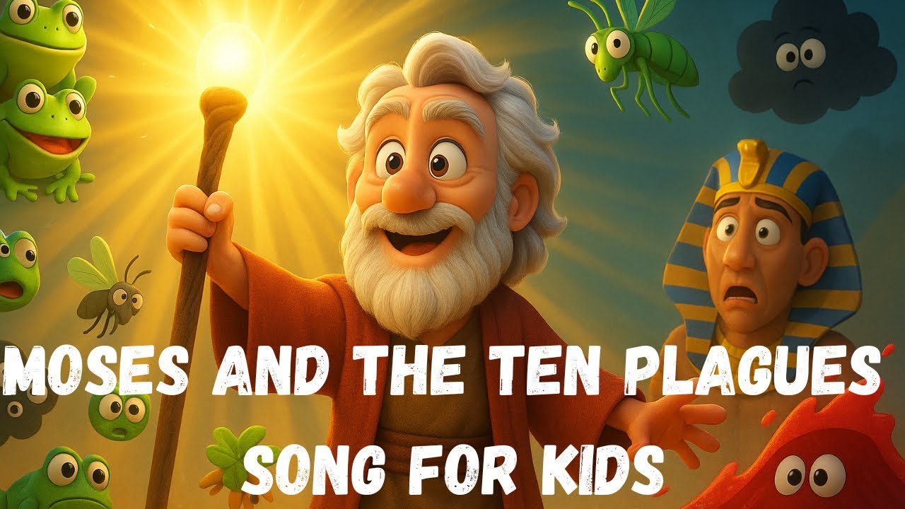 Moses and the Ten Plagues Kids Song #bibleplaguessong #kidssong #christiankidssongs #biblesongs