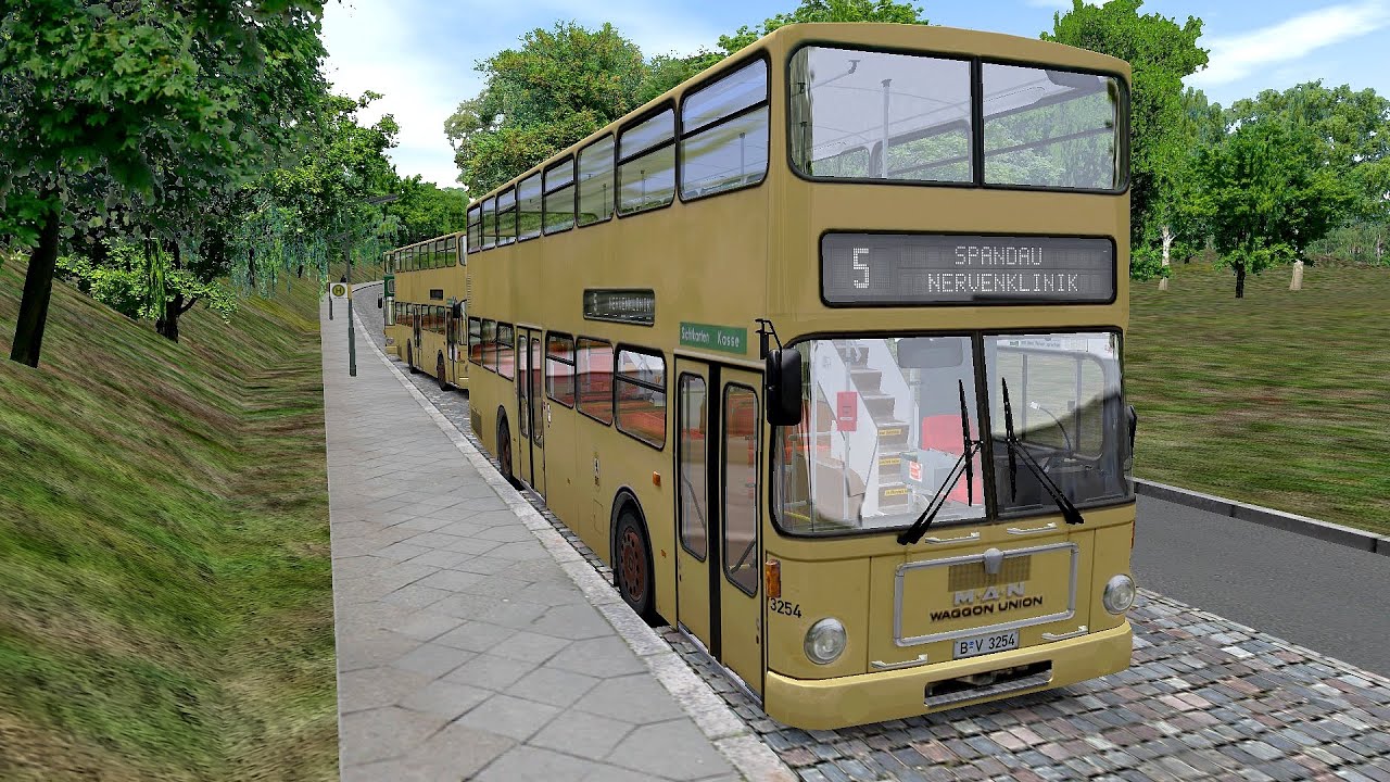 Omsi 2 Addon Berlin-Spandau 1986 - Route 5 U Ruhleben - Nervenklinik (PC)
