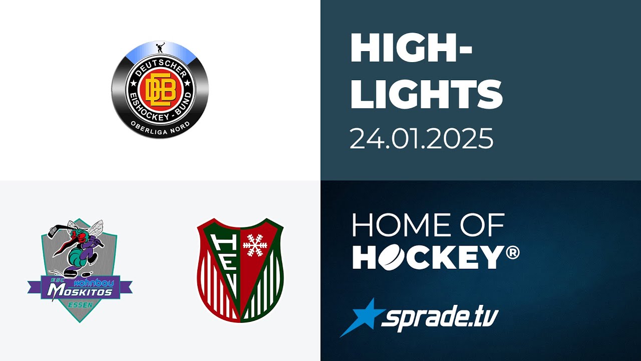 24.01.2025 - Highlights - ESC Moskitos Essen vs. Herne Miners