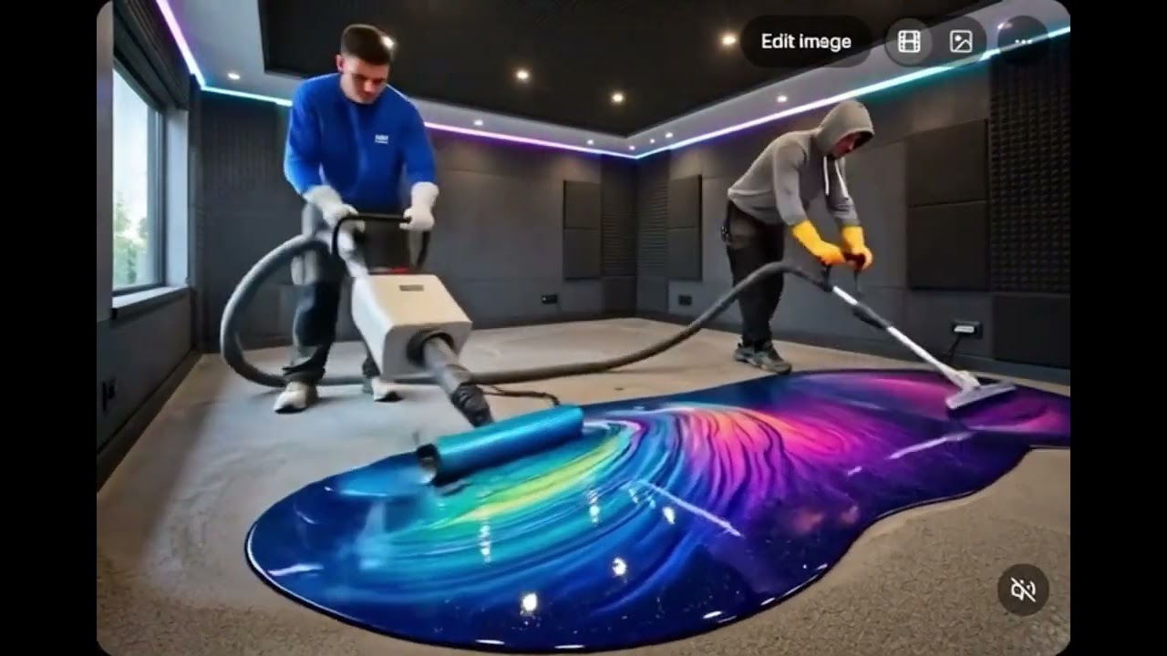 Ultra-Realistic Gaming Room Transformation | Galaxy Epoxy Floor Timelapse Setup