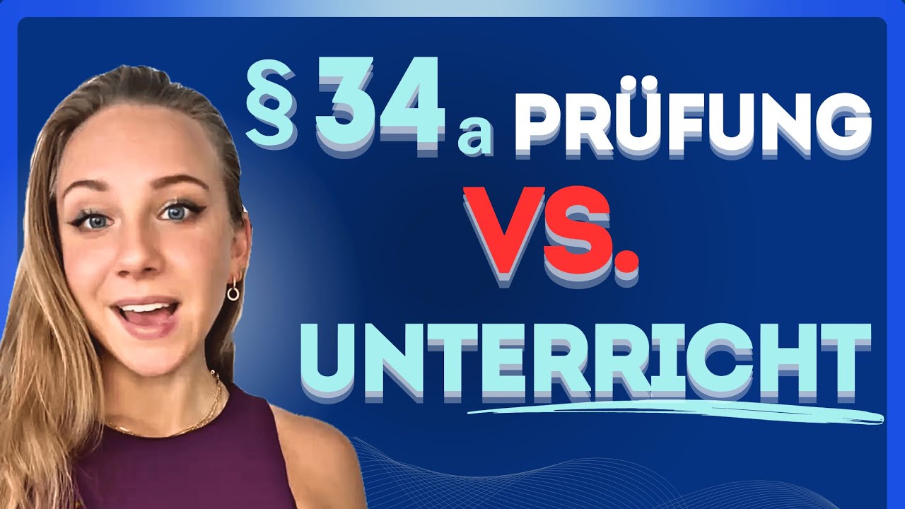 🔐🧑🏻‍💼 Was darf ich mit 34a Unterrichtung & 34a Prüfung ? IHK Sachkundeprüfung 34a