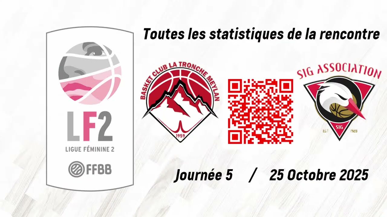 [REPLAY] Basket Club de la Tronche-Meylan - Illkirch-Graffenstaden | J5 Ligue Féminine 2 2025/2026