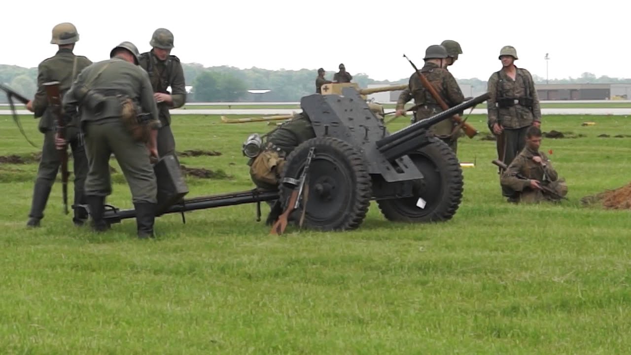 WW2 German PAK Gun Battle Deployment