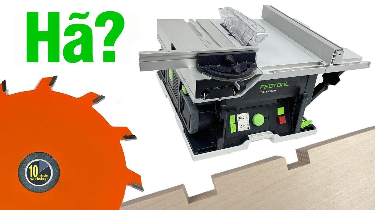 Serra Festool pequena com lâmina larga? Dá certo mesmo?