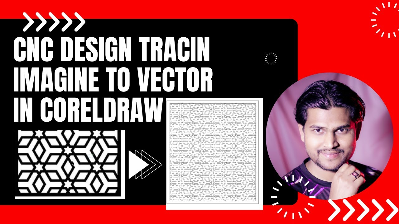 CNC Jali Design tracing in CorelDraw