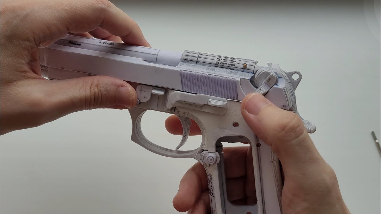 Paper Beretta 92 Firing pin, Safety mechanism