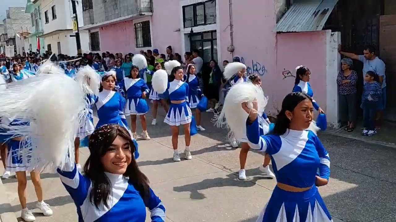 parte del desfile del 16 de septiembre 2023 telesecundaria, Secundaria Gral. ,COBAEM Plantel 09 Atla
