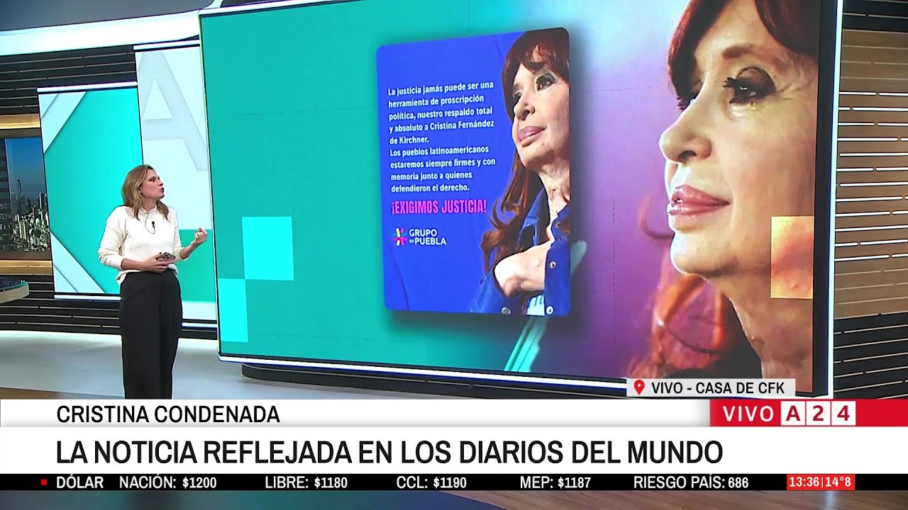 📢 CRISTINA CONDENADA: LA NOTICIA REFLEJADA EN LOS DIARIOS DEL MUNDO