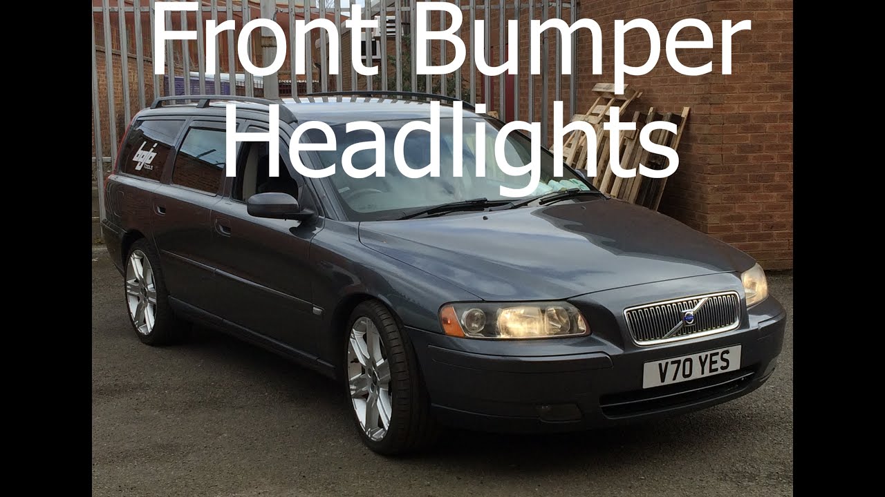 Как снять фары и передний бампер Volvo V70 S60 MK2 Facelift Передний бампер своими руками