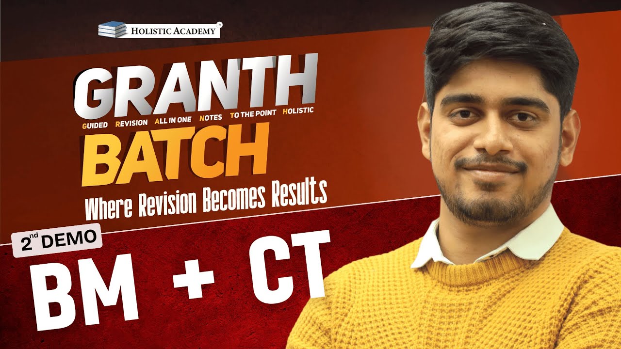 BM + CT Demo Lecture 2 | Granth Batch | Kalpit Sir | GPSSB | GSSSB | Work Assistant | AAE
