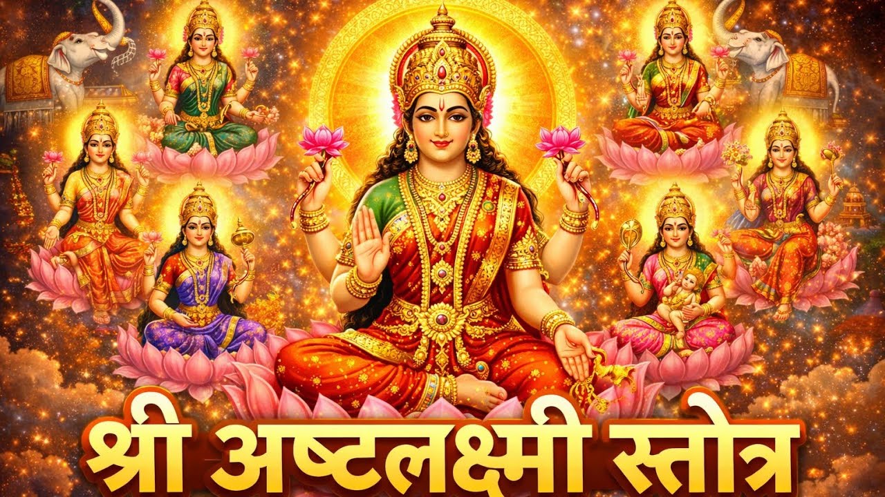 शुक्रवार को जरूर सुनें || श्री अष्टलक्ष्मी स्तोत्र || Ashtalakshmi Stotra || lakshmi Mantra 